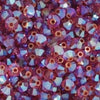 50 beads) 4mm Preciosa Crystal Bicones Indian Pink 2xAB
