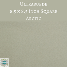 1 sheet) 8.5 inch Square Ultrasuede Fabric Arctic