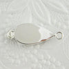 Silverfill-Filigree-Box Clasp-32x12mm-Pear Shape-Silverfilled-Findings-Catch-Victorian-Wedding