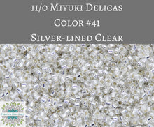  10 grams) 11/0 Delicas Silver Lined Clear_DB41