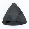 1 pc) 23mm Chinese Crystal Glass Triangle Stone_Jet Black