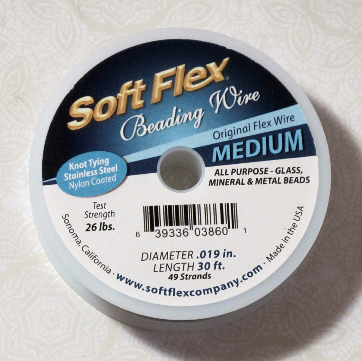 Soft Flex Beading Wire .019 Inch, 30 Feet