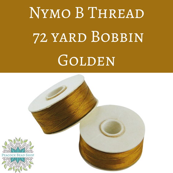 72 yard bobbin) Nymo B Thread Gold