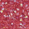 50 beads) 4mm SW Crystal Bicone Beads Padparadscha AB