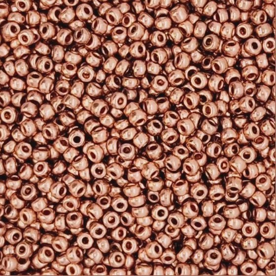 9 grams) 15/0 Miyuki Seed Beads #187 Copper Plate