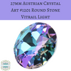 1 stone) 27mm Austrian Crystal Round Stone Vitrail Light