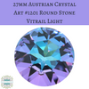 1 stone) 27mm Austrian Crystal Round Stone Vitrail Light