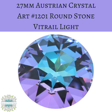  1 stone) 27mm Austrian Crystal Round Stone Vitrail Light