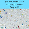 50 beads) 3mm Preciosa Crystal Bicones Crystal AB