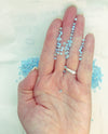 50 beads) 3mm Preciosa Crystal Bicones Aqua Bohemica 2xAB