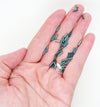 8.5 grams) 6mm Japanese Bugle Beads Matte Metallic Patina Iris Miyuki #2008