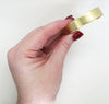 1 pc) 1/2 Inch Wide Brass Cuff Bracelet Blank