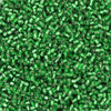 10 grams) 11/0 Miyuki Delica Beads DB46 Silver Lined Green