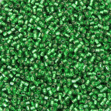  10 grams) 11/0 Miyuki Delica Beads DB46 Silver Lined Green