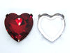 1 pc) Premium Backless Sew on Settings for 27mm glass Heart Stone Gold or Imitation Rhodium Plate