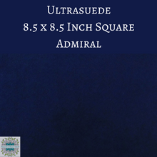 1 sheet) 8.5 Inch Square Ultrasuede Fabric Admiral Blue
