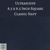 1 sheet) 8.5 inch Square Ultrasuede Fabric Classic Navy