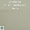 1 sheet) 8.5 inch Square Ultrasuede Fabric Arctic