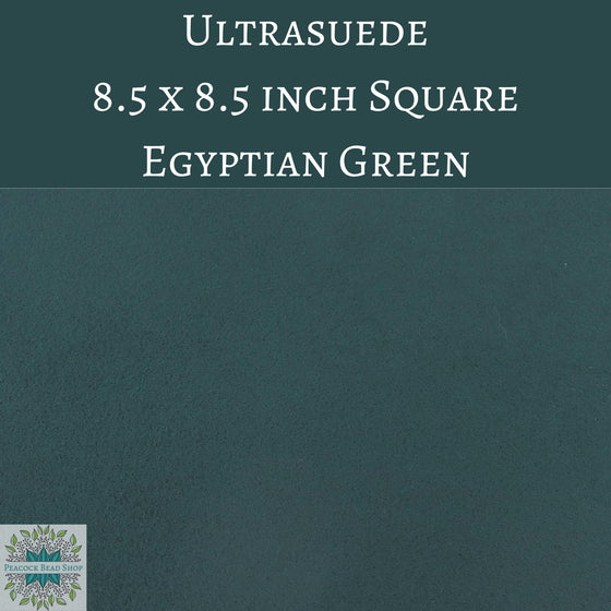 1 sheet) 8.5 Inch Square Ultrasuede Fabric Egyptian Green
