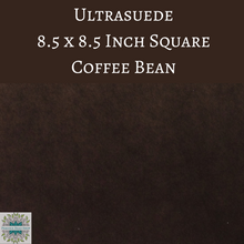  1 sheet) 8.5 Inch Square Ultrasuede Fabric Coffee Bean