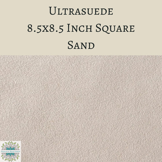 1 sheet) 8.5 inches square Ultrasuede Fabric Sand Beige