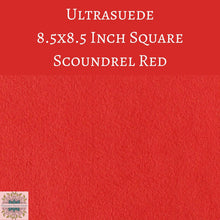  1 sheet) 8.5 Inch Square Ultrasuede Fabric Scoundrel Red