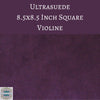 1 sheet) 8.5 Inch Square Ultrasuede Fabric Violine Purple