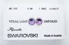 2 pcs) 14mm Vintage 80s Swarovski Crystal Rivolis Vitrail Light