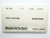 10 pcs) SS34 Vintage 80s Swarovski Flatbacks Light Sapphire Art. #2000