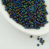 11/0 Toho Demi Rounds_Toho #86_Metallic Rainbow Iris_9 grams_Seed Bead Shape_Japanese Seed Beads