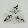 Designer BULK 14mmx22mm Spiral Swirls Toggle 10 sets Antiqued Silver Pewter Clasp Bracelet Clasp Necklace Findings