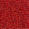 8/0 Seed Beads_Silverlined Flame Red_Miyuki #10_Japanese Seed Beads_10 grams_Beadweaving