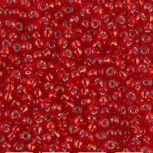  8/0 Seed Beads_Silverlined Flame Red_Miyuki #10_Japanese Seed Beads_10 grams_Beadweaving