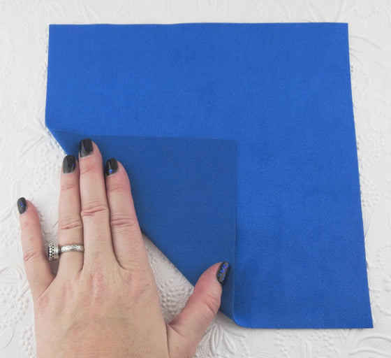 Jazz Blue Ultrasuede Fabric_8.5x8.5 incges square_Backing