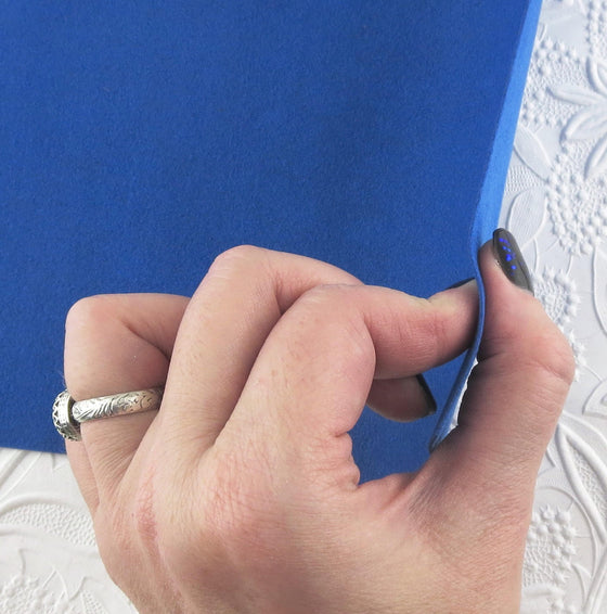 Jazz Blue Ultrasuede Fabric_8.5x8.5 incges square_Backing