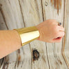 Wonder Woman Style Brass Cuff Bracelet 3 Inches Wide Cuff Bracelet Blank