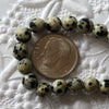 6mm Faceted Dalmation Jasper Rounds_15 inch strand_Natural Stone Beads_Jasper Beads_Calming Stone_Jewelry Design_