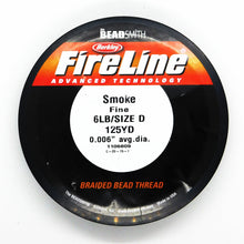  125 yards Fireline 6lb_Smoke Fireline_Size D_Beading_Bead Thread_Bead Embroidery_Jewelry Design_