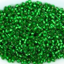  11/0 Delica Beads_DB688_Semifrost Silverlined Green_10 grams_Cylinder Beads_Japanese Seed Beads