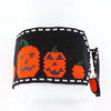 Instant Download Pattern_Peyote Stitch_Jack O&#39;Lantern Pumpkin Patch Bracelet_Peyote Decrease_Halloween Bracelet_Jack O Lantern