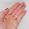 11/0 Toho Demi Rounds_#978 Neon Pink Lined Crystal Clear_Pink Lined Clear_Demis_9 grams