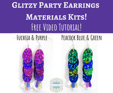  Kit_Glitzy Party Earrings_Materials Only_Free Video Tutorial
