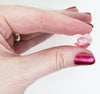 2) Swarovski Crystal Heart Buttons_16x14mm Rose Peach_Article #3023_Discontinued Style