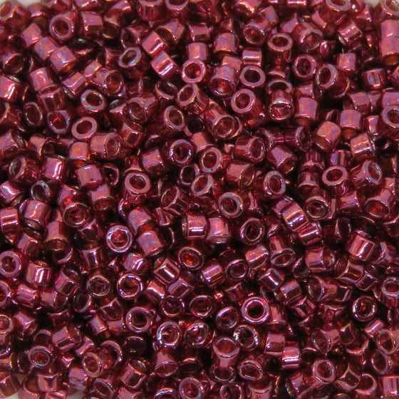 11/0 Delicas_DB116_Translucent Wine Red Luster_10 grams