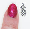 1) Amoracast Pineapple Charm_13.5x6.5mm_Sterling Silver_Tropical