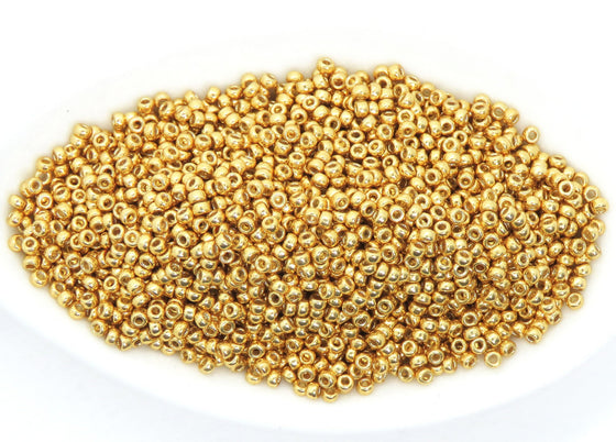 9 grams 15/0 Seed Beads_Miyuki #4202_Galvanized Duracoat Gold