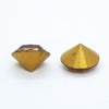 6) SS40 Vintage Swarovski #1102 Crystal Brillion Chatons_Light Smoked Topaz Gold Foil_DS&Co