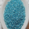 9 grams) 15/0 Blue Seed Beads_Miyuki #18F_Silver Lined Semi Frost Aqua