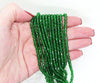 50 beads) 4mm Czech Firepolish Faceted Round Beads_Emerald Green
