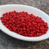 10 grams) 8/0 Japanese Seed Beads_Miyuki #408_Opaque Red